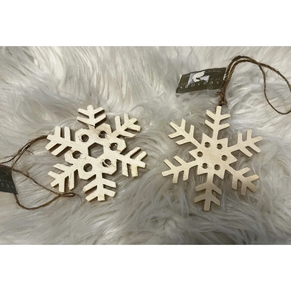 Kurt S Adler Victorian Santa Snowflake Midwest Cristmas Ornament Lot 4‎ Set